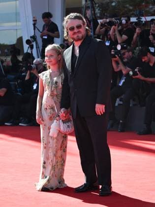 Venice, 82nd Venice International Film Festival 2025 - Evening 6 - Red Carpet of the film The Testament of Ann Lee . Pictured are Adelaide James Fastvold Corbet and Brady Corbet.  Copyright: xSimonexComix xipa-agency.netx xPoolxPhotoxEventsx06x IPA_Agency_IPA63877895