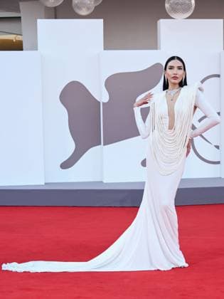 Venice, ITALY: Venice, 82nd Venice International Film Festival 2025 - evening 6, red carpet of the film The Smashing Machine In the photo: Zarina Yeva Venice ITALY  - ZUMAp169 20250901_zea_p169_1054 Copyright: xSimonexComix