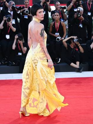 Venice, 82nd Venice International Film Festival 2025 - evening 6, red carpet for the film The Smashing Machine . Pictured is Halsey.  Copyright: xAlbertoxTerenghix xipa-agency.netx xPoolxPhotoxEventsx06x IPA_Agency_IPA63881572