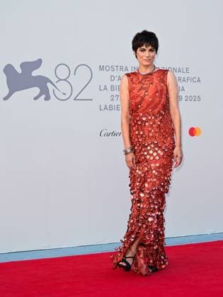 Venice, 82nd Venice International Film Festival 2025 - evening 6, red carpet of the film (Im)perfetta. In the photo: Valeria Solarino  Copyright: xManuelexMangiarottix xipa-agency.netx xPoolxPhotoxEventsx06x IPA_Agency_IPA63882497