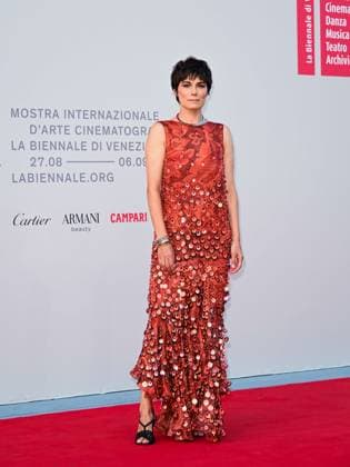 Venice, 82nd Venice International Film Festival 2025 - evening 6, red carpet of the film (Im)perfetta. In the photo: Valeria Solarino  Copyright: xManuelexMangiarottix xipa-agency.netx xPoolxPhotoxEventsx06x IPA_Agency_IPA63882515