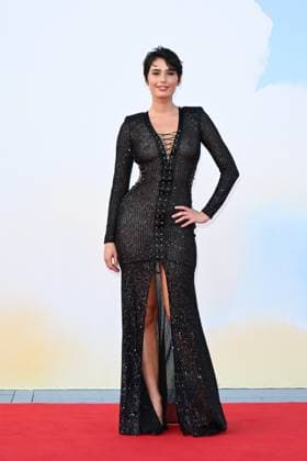 Venice, 82nd Venice International Film Festival 2025 - evening 6, red carpet of the film (Im)perfetta. In the photo: Luna Shirin Rasia  Copyright: xManuelexMangiarottix xipa-agency.netx xPoolxPhotoxEventsx06x IPA_Agency_IPA63882823