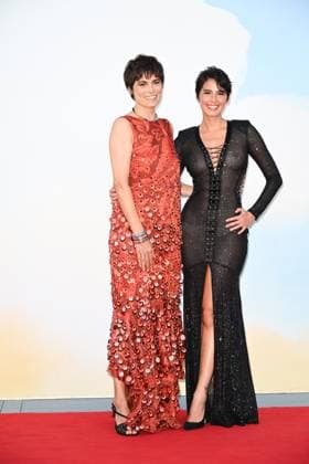 Venice, 82nd Venice International Film Festival 2025 - evening 6, red carpet of the film (Im)perfetta. In the photo: Valeria Solarino, Luna Shirin Rasia  Copyright: xManuelexMangiarottix xipa-agency.netx xPoolxPhotoxEventsx06x IPA_Agency_IPA63882934