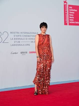 Venice, ITALY: Venice, 82nd Venice International Film Festival 2025 - evening 6, red carpet of the film (Im)perfetta. In the photo: Valeria Solarino Venice ITALY  - ZUMAp169 20250901_zea_p169_1233 Copyright: xManuelexMangiarottix