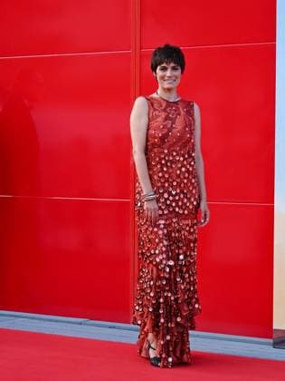 Venice, ITALY: Venice, 82nd Venice International Film Festival 2025 - evening 6, red carpet of the film (Im)perfetta. In the photo: Valeria Solarino Venice ITALY  - ZUMAp169 20250901_zea_p169_1240 Copyright: xManuelexMangiarottix