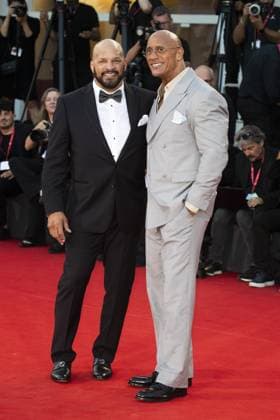 The Smashing Machine Red Carpet - The 82nd Venice International Film Festival VENICE, ITALY - SEPTEMBER 01: (L-R) Mark Kerr and Dwayne Johnson attend The Smashing Machine red carpet during the 82nd Venice International Film Festival on September 01, 2025 in Venice, Italy Primo Barol Anadolu Venice Italy. Editorial use only. Please get in touch for any other usage.  Copyright: x2025xAnadoluxPrimoxBarolx