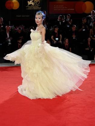 Venice, 82nd Venice International Film Festival 2025 - evening 6 - red carpet of the film Portobello Pictured: Aliia Roza  Copyright: xAlbertoxTerenghi PoolxPhotoxEventsx06x xipa-agency.netx xPoolxPhotoxEventsx06x IPA_Agency_IPA63885963