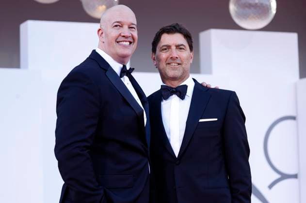 Hiram Garcia und David Koplan bei der Premiere des Kinofilms The Smashing Machine auf der Biennale di Venezia 2025 82. Internationale Filmfestspiele von Venedig im Palazzo del Cinema. Venedig, 01.09.2025