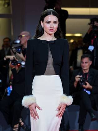 Venice, 82nd Venice International Film Festival 2025 - evening 6, red carpet for the film Portobello In the photo: Romana Maggiora Vergano  Copyright: xManuelexMangiarottix xipa-agency.netx xPoolxPhotoxEventsx06x IPA_Agency_IPA63886775