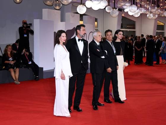 Venice, 82nd Venice International Film Festival 2025 - Evening 6 - Red Carpet for the film Portobello Pictured: Barbora Bobulová, Fabrizio Gifuni, Marco Bellocchio, Lino Musella, Romana Maggiora Vergano  Copyright: xAlbertoxTerenghi PoolxPhotoxEventsx06x xipa-agency.netx xPoolxPhotoxEventsx06x IPA_Agency_IPA63887452