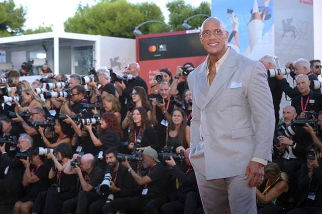 Dwayne Johnson attends The Smashing Machine photocall during the 82nd Venice International Film Festival on Monday, September 1, 2025 in Venice, Italy.  VFP20250901850 RoccoxSpaziani