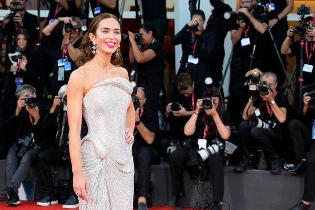 Emily Blunt bei der Premiere des Kinofilms The Smashing Machine auf der Biennale di Venezia 2025 82. Internationale Filmfestspiele von Venedig im Palazzo del Cinema. Venedig, 01.09.2025