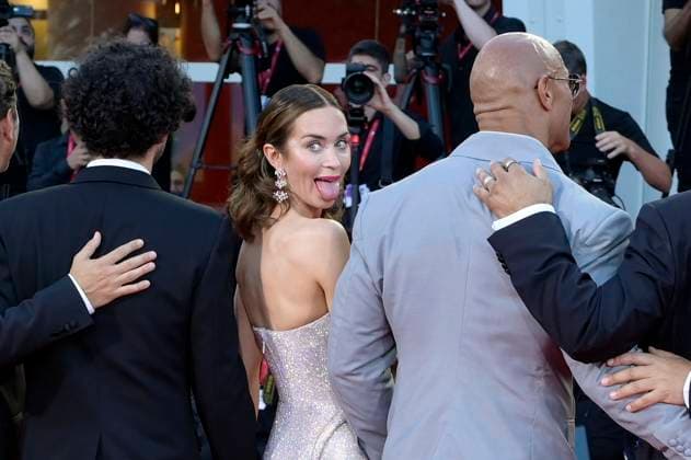Emily Blunt bei der Premiere des Kinofilms The Smashing Machine auf der Biennale di Venezia 2025 82. Internationale Filmfestspiele von Venedig im Palazzo del Cinema. Venedig, 01.09.2025