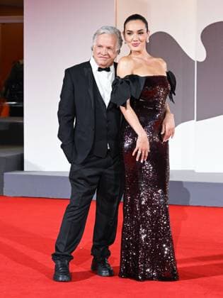 Venice, 82nd Venice International Film Festival 2025 - evening 6, red carpet of the film Orfeo In the photo: Garrison Rochelle and Klaudia Pepa  Copyright: xManuelexMangiarottix xipa-agency.netx xPoolxPhotoxEventsx06x IPA_Agency_IPA63890164