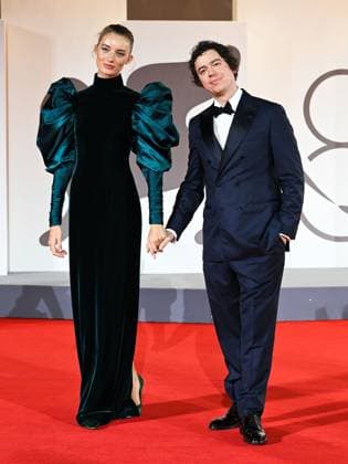 Venice, 82nd Venice International Film Festival 2025 - Evening 6, red carpet for the film Orfeo In the photo: Giulia Maenza, Virgilio Villoresi  Copyright: xManuelexMangiarottix xipa-agency.netx xPoolxPhotoxEventsx06x IPA_Agency_IPA63890905
