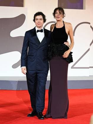 Venice, 82nd Venice International Film Festival 2025 - evening 6, red carpet of the film Orfeo In the photo: Virgo Villoresi, Aomi Muyock  Copyright: xManuelexMangiarottix xipa-agency.netx xPoolxPhotoxEventsx06x IPA_Agency_IPA63891094