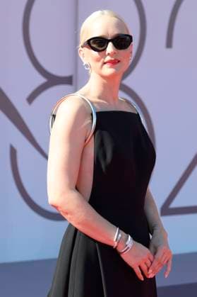 The testament of Ann Lee red carpet in Venice Lido - 01 Sept 2025 Mona Fastvold attends the red carpet of film The testament of Ann Lee at 82 Venice Film Festival at Palazzo del cinema. Venice Lido Italy Copyright: xMarioxCartellix xSOPAxImagesx _DSC0561