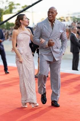 The Smashing Machine red carpet at Venice Film Festival VENICE, ITALY - SEPTEMBER 01: Emily Blunt and Dwayne Johnson attend The Smashing Machine red carpet during the 82nd Venice International Film Festival on September 01, 2025 in Venice, Italy. CAP KA Kristina Afanasyeva Venice ITALY Copyright: xKristinaxAfanasyeva CapitalxPicturesx
