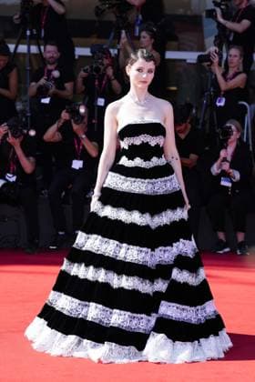 Foto IPP Daniele Cifala’ Venezia 01 09 2025 The Testament Of Ann Lee Red Carpet - The 82nd Venice International Film Festival nella foto : Thomasin McKenzie Italy Photo Press - World Copyright