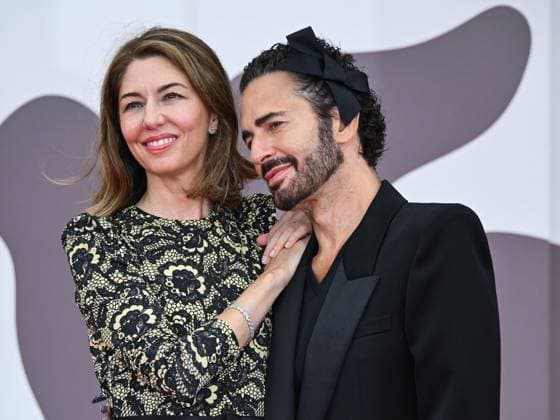 Venice, ITALY: Venice, 82nd Venice International Film Festival 2025 - Evening 7 - Marc by Sofial red carpet - Pictured: Sofia Coppola, Marc Jacobs Venice ITALY  - ZUMAp169 20250902_zea_p169_698 Copyright: xManuelexMangiarottix