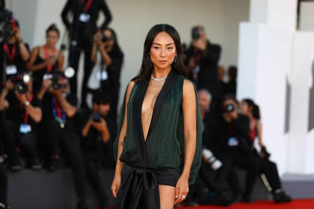 September 2, 2025, Venice, Veneto, Italy: GRETA LEE on the red carpet for A House of Dynamite Premiere screening at the 82nd Venice Film Festival at the Venice Lido, Italy. Venice Italy - ZUMAc179 20250902_zep_c179_101 Copyright: xMickaelxChavetx