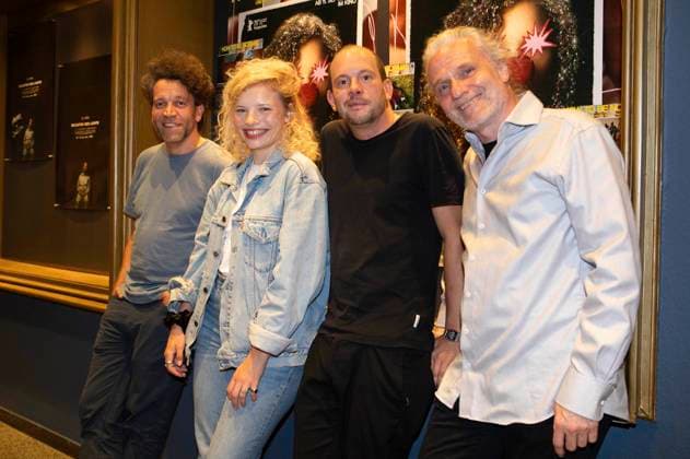 Daniel Bäldle, Luisa-CÃ line Gaffron, Florian Pochlatko und Stephan Winkler bei der Premiere des Kinofilms How to Be Normal im Metropol. Düsseldorf, 02.09.2025