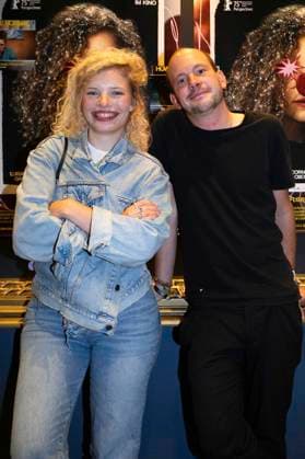 Luisa-Celine Gaffron und Florian Pochlatko bei der Premiere des Kinofilms How to Be Normal im Metropol. Düsseldorf, 02.09.2025