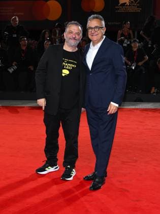 Venice, 82nd Venice International Film Festival 2025 - evening 7 - red carpet Killing Stanca - Autobiography of a Murderer In the photo: Marco Manetti, Paolo Del Brocco  Copyright: xAlbertoxTerenghix xipa-agency.netx xPoolxPhotoxEventsx06x IPA_Agency_IPA63968761