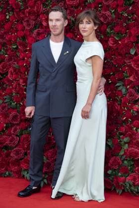 The Roses UK Film Premiere Benedict Cumberbatch and wife Sophie Hunter attend The Roses UK film premiere at the Odeon Luxe cinema, Leicester Square, London. 28th August 2025.  Copyright: xAndrewxSimsx NINTCHDBPICT001020327295