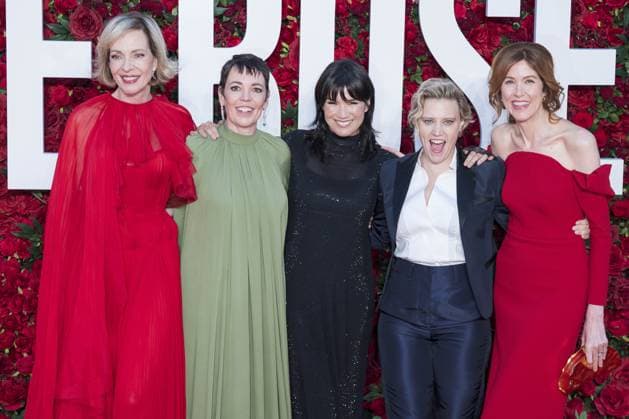 The Roses UK Film Premiere Allison Janney, Olivia Colman, Zoe Chao, Kate McKinnon and Belinda Bromilow attend The Roses UK film premiere at the Odeon Luxe cinema, Leicester Square, London. 28th August 2025.  Copyright: xAndrewxSimsx NINTCHDBPICT001020328686