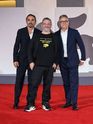 Venice, 82nd Venice International Film Festival 2025 - evening 7 - red carpet Killing Stanca - Autobiography of a Murderer In the photo: Piergiorgio Bellocchio, Marco Manetti, Paolo Del Brocco  Copyright: xSimonexComix xipa-agency.netx xPoolxPhotoxEventsx06x IPA_Agency_IPA63971340