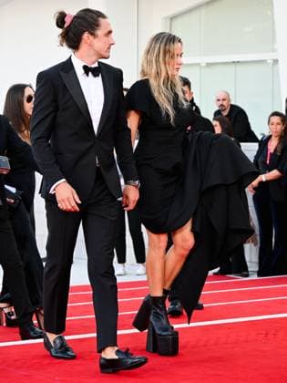 Venice, 82nd Venice International Film Festival 2025 - evening 7 - red carpet of the film A House Of Dynamite In the photo: Rory St. Clair Gainer and Rebecca Ferguson  Copyright: xManuelexMangiarottix xipa-agency.netx xPoolxPhotoxEventsx06x IPA_Agency_IPA63974212