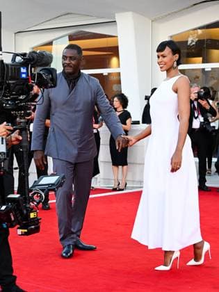 Venice, 82nd Venice International Film Festival 2025 - evening 7 - red carpet for the film A House of Dynamite. Pictured: Idris and Sabrina Elba  Copyright: xManuelexMangiarottix xipa-agency.netx xPoolxPhotoxEventsx06x IPA_Agency_IPA63974245