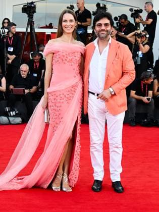 Venice, 82nd Venice International Film Festival 2025 - evening 7 - red carpet of the film A House of Dynamite In the photo: Edoardo Francia and Natalia Ryumina  Copyright: xManuelexMangiarottix xipa-agency.netx xPoolxPhotoxEventsx06x IPA_Agency_IPA63974277