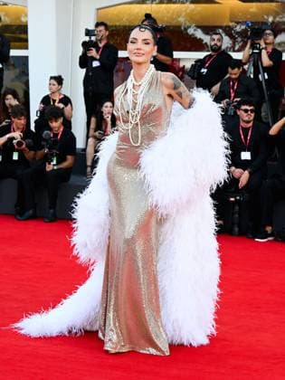 Venice, 82nd Venice International Film Festival 2025 - evening 7 - red carpet for the film A House of Dynamite. Pictured: Isis Valverde  Copyright: xManuelexMangiarottix xipa-agency.netx xPoolxPhotoxEventsx06x IPA_Agency_IPA63974653