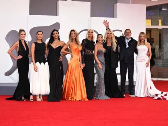 Venice, 82nd Venice International Film Festival 2025 - evening 7 - red carpet Diva E Donna In the photo: Elisabetta Pellini, Fatima Trotta, Ester Pantano, Michela Persico, Eleonora Daniele, Elettra Lamborghini, Tiziana Rocca, Fabio Testi, Clizia Incorvaia  Copyright: xSimonexComix xipa-agency.netx xPoolxPhotoxEventsx06x IPA_Agency_IPA63974919