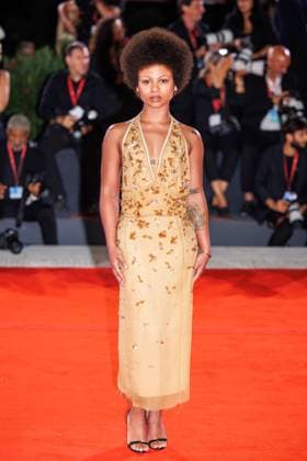 September 2, 2025, Venice, Italy: America actress Myha la Herrold attends the red carpet of the film Dead Man s Wire at the 82nd Venice Film Festival. Venice Italy - ZUMAs197 20250902_aaa_s197_319 Copyright: xMarcoxBaradax