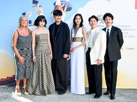 Venice, 82nd Venice International Film Festival 2025 - day 8 - red carpet for the film HUMAN RESOURCE - In the photo: CAST  Copyright: xManuelexMangiarottix xipa-agency.netx xPoolxPhotoxEventsx06x IPA_Agency_IPA64041911