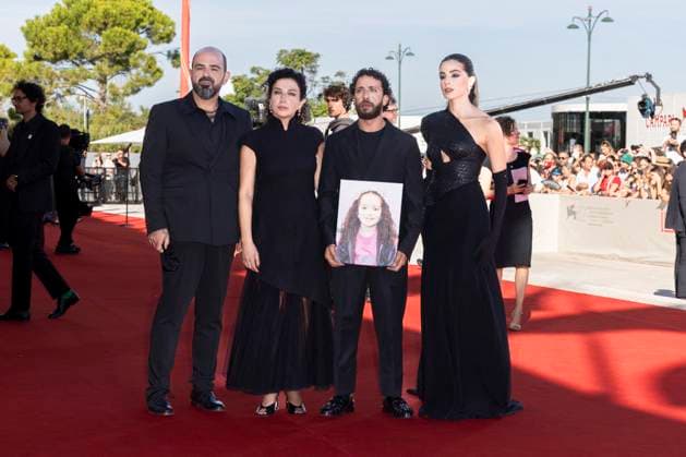 Venice - Red carpet film The Voice Of Hind Rajab MP Amer Hlehel, Motaz Malhees, Clara Khoury, Saja Kilani attend the The Voice Of Hind Rajab red carpet during the 82nd Venice International Film Festival on September 03, 2025 in Venice, Italy. Photo by Marco Piovanotto Abacapress.com  Copyright: xPiovanottoxMarco ABACAx