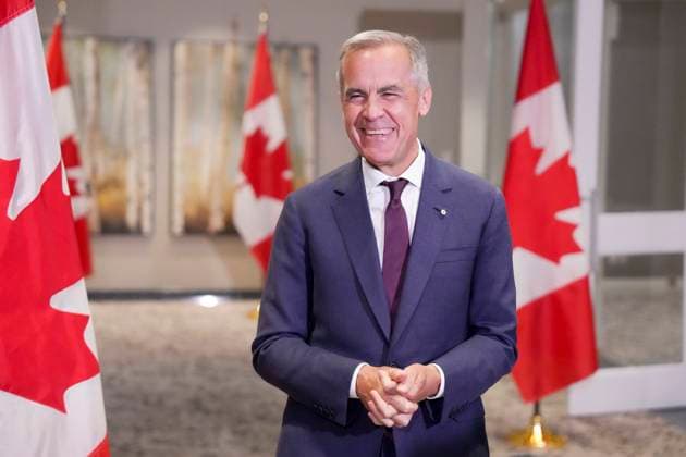 September 3, 2025, Toronto, On, CAN: Prime Minister Mark Carney speaks to the media at the Liberal Cabinet Retreat in Toronto, Wednesday, Sept. 3, 2025. Toronto CAN  - ZUMAc35_ 20250903_zaf_c35_022 Copyright: xChrisxYoungx
