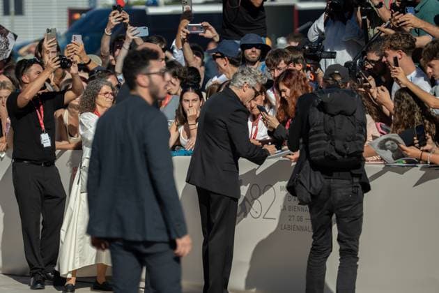 The Voice Of Hind Rajab Red Carpet - The 82nd Venice International Film Festival Joaquin Phoenix attends the The Voice Of Hind Rajab red carpet during the 82nd Venice International Film Festival in Venice, Italy, on September 3, 2025. Venice Italy  Copyright: xLucaxCarlinox originalFilename: carlino-notitle250903_np92T.jpg