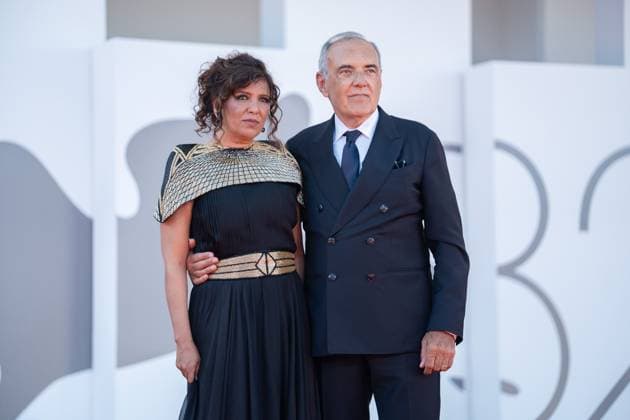 The Voice Of Hind Rajab Red Carpet - The 82nd Venice International Film Festival Kaouther Ben Hania and Alberto Barber attend the The Voice Of Hind Rajab red carpet during the 82nd Venice International Film Festival in Venice, Italy, on September 3, 2025. Venice Italy  Copyright: xLucaxCarlinox originalFilename: carlino-notitle250903_npj5m.jpg