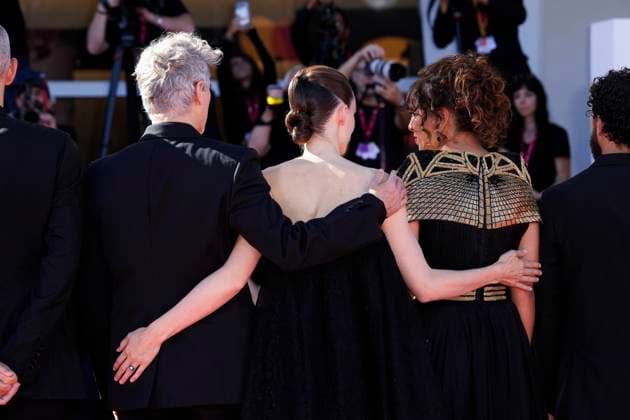 The Voice Of Hind Rajab Red Carpet - The 82nd Venice International Film Festival Joaquin Phoenix , Rooney Mara and Kaouther Ben attends the The Voice Of Hind Rajab red carpet during the 82nd Venice International Film Festival on September 03, 2025 in Venice, Italy. Venice Italy  Copyright: xDanielexCifalÃ x originalFilename: cifala-notitle250903_npffF.jpg