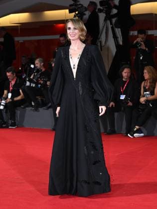 Venice, 82nd Venice International Film Festival 2025 - evening 8. Red Carpet of the film In The Hand Of Dante In the photo Emanuela Fanelli  Copyright: xSimonexComix xipa-agency.netx xPoolxPhotoxEventsx06x IPA_Agency_IPA64052099
