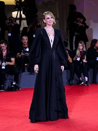 Venice, 82nd Venice International Film Festival 2025 - Evening 8. Red Carpet for the Film In The Hand of Dante - Pictured: Emanuela Fanelli  Copyright: xManuelexMangiarottix xipa-agency.netx xPoolxPhotoxEventsx06x IPA_Agency_IPA64052212