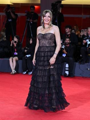 Venice, 82nd Venice International Film Festival 2025 - Evening 8. Red Carpet for the Film In The Hand of Dante - Pictured: Lucia Borgonzoni  Copyright: xManuelexMangiarottix xipa-agency.netx xPoolxPhotoxEventsx06x IPA_Agency_IPA64053019