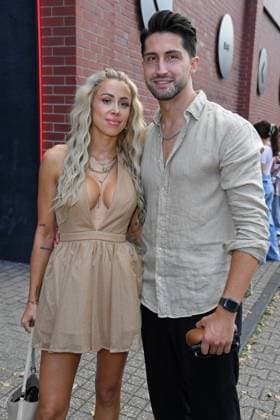 Lorik Bunjaku mit Freundin Denise Hersing bei der LOVE ISLAND VIP Kino-Preview im Cinenova in Köln am 03.09.2025