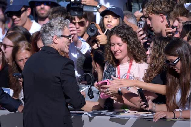 Joaquin Phoenix attends the The Voice Of Hind Rajab red carpet during the 82nd Venice International Film Festival in Venice, Italy on Wednesday, September 03, 2025 in Venice, Italy.  VEN20250903810 RoccoxSpaziani