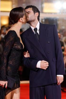 Devon Lee Carlson und Duke Nicholson bei der Premiere des Kinofilms In the Hand of Dante auf der Biennale di Venezia 2025 82. Internationale Filmfestspiele von Venedig im Palazzo del Cinema. Venedig, 03.09.2025