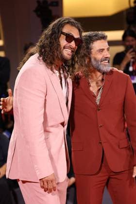 In the Hand of Dante red carpet in Venice Jason Momoa and Oscar Isaac In the Hand of Dante premiere, 82nd Venice International Film Festival, Venice, Italy - 03 September 2025. CAP GOL GOL Venice Italy Copyright: xRickxGold CapitalxPicturesx